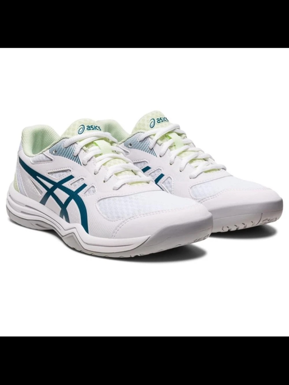 Asics Upcourt 5 Tennis Shoes White Ink Teal Gray Women’s Size 6 1072A088-102 - Picture 12 of 12